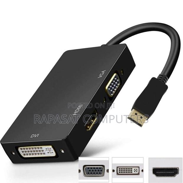 Dp Male to 3-in-1 (Hdmi, Vga, Dvi 24+5) Female Hub · Photo 2