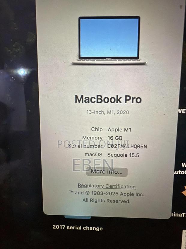 Laptop Apple MacBook Pro 2020 M1 16GB Apple M1 SSD 512GB photo 2