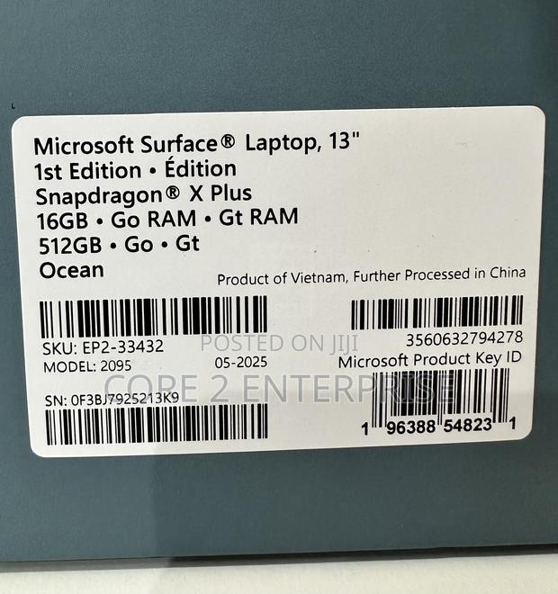 New Microsoft Surface Laptop 16GB Qualcomm Snapdragon X Plus SSD 512GB · Photo 4