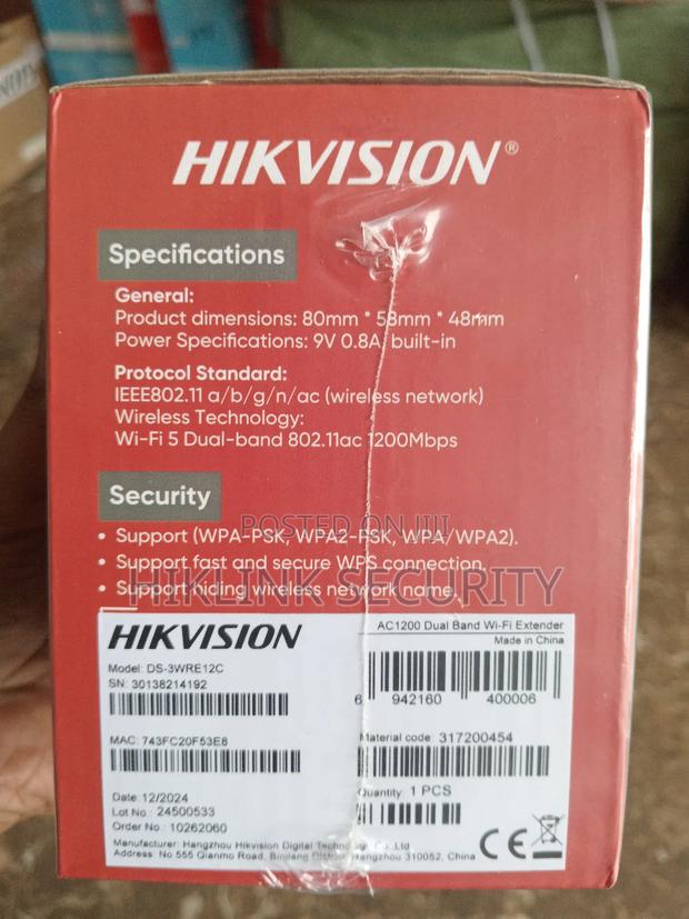 Hikvision Ac1200 Wi-Fi Extender photo 2