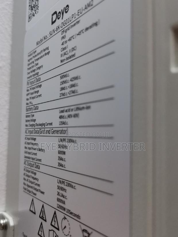 Deye Off Grid Inverter 6kw photo 3
