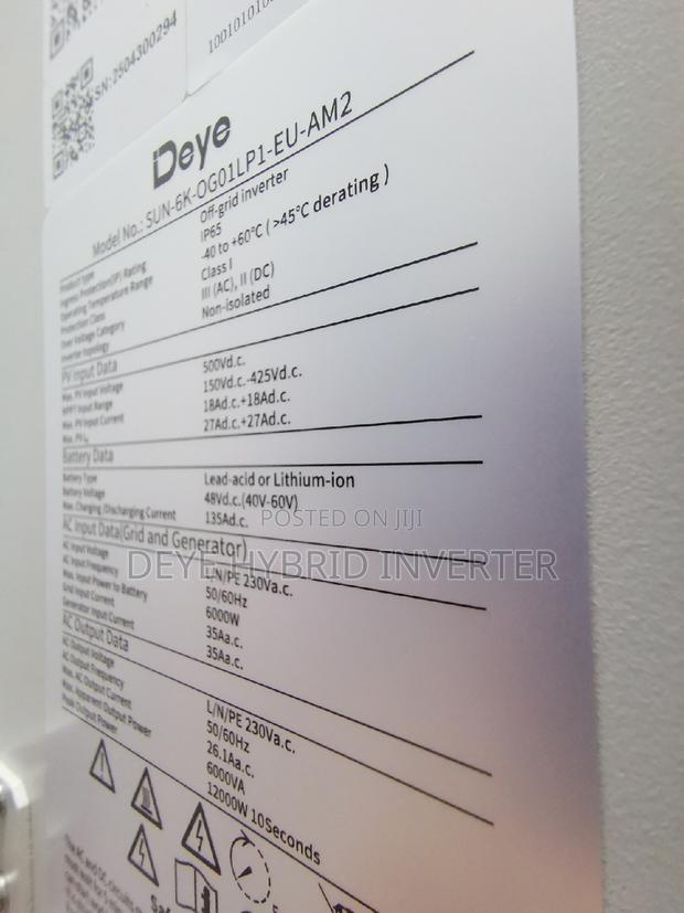 Deye Off Grid Inverter 6kw photo 4