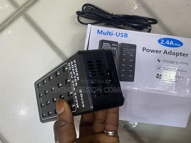 Multi-Usb 2.4a Power Adapter, Charge Quickly. 20 Usb 5v,100w photo 9