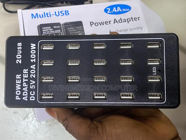 Multi-Usb 2.4a Power Adapter, Charge Quickly. 20 Usb 5v,100w photo 10