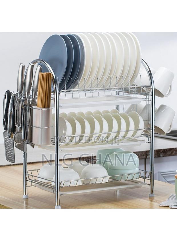 3 Tiers Kitchen Dish Rack Multifunctional Drainer. Tvx26753 · Photo 1
