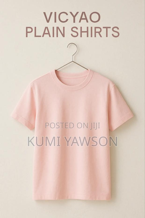Vicyao Unisex Plain T-Shirts · Photo 3