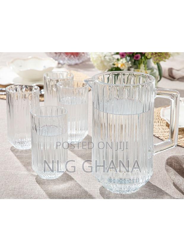 5 PCS 1.8l Seana Jud Glasses Set - Transparent. Ehx1244 · Photo 2