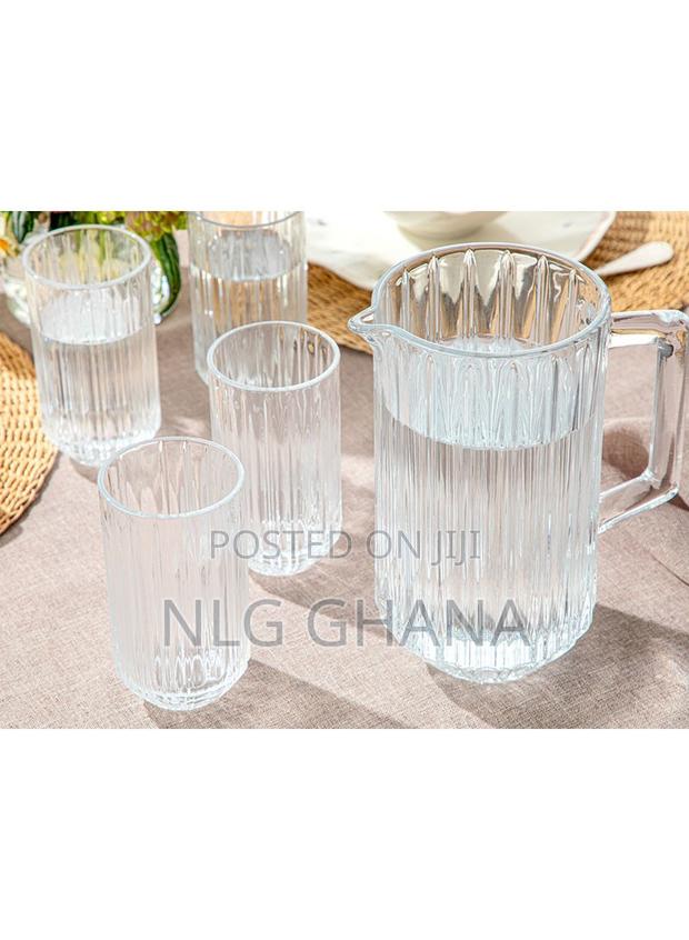 5 PCS 1.8l Seana Jud Glasses Set - Transparent. Ehx1244 · Photo 3