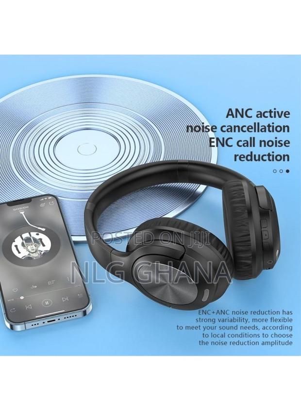 Anc+Enc Noise Cancelling Bluetooth Headphones. Tvx22036 photo 3