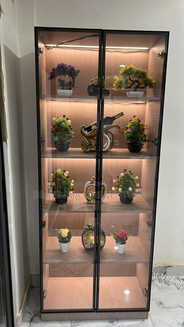 Rectangular Wood Accent Cabinet With Led Light Sensors · Photo 2