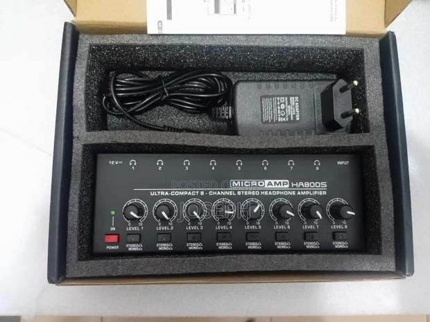 Headphone Amplifier / Splitter, Mono/Stereo 8 Channels