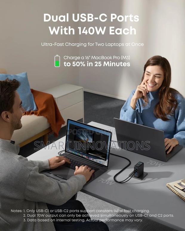 Anker Multi Charger (140w, 4-Port, Pd 3.1) photo 2