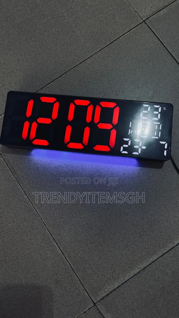 Digital Wall Clock With Remote Control (12.5” X 4.5") · Photo 4