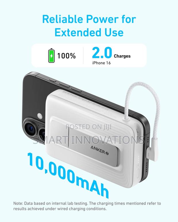 Anker Zolo Magnetic Power Bank(,30w,Built-in Usb-C Cable) photo 4