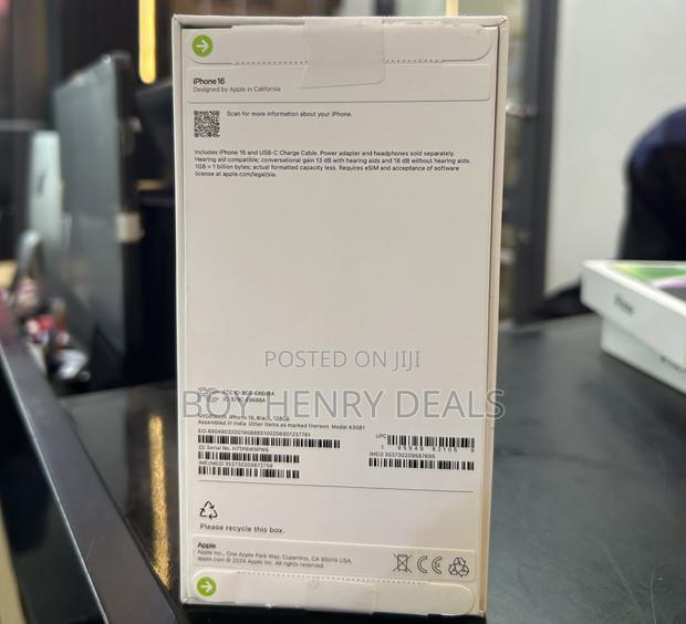 New Apple iPhone 16 128 GB Black photo 2