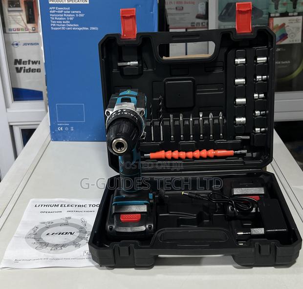 Lithium Electric Cordless Screwdriver and Drilling Tools Set photo 3