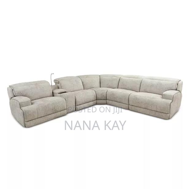 Sebaston 6pcs Fabric Living Room Sectional With Recliners