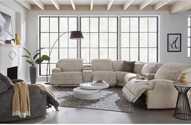 Sebaston 6pcs Fabric Living Room Sectional With Recliners photo 3