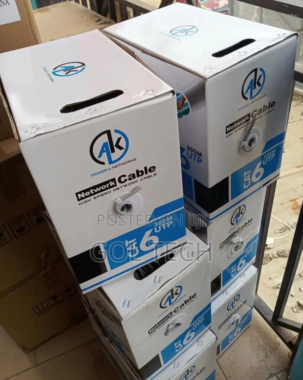 Cat6 Cable 305m Utp Power and Network Ak Network Cable · Photo 4