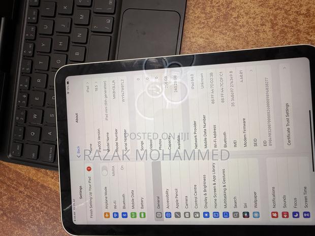 Apple iPad mini 6 256 GB Silver photo 3
