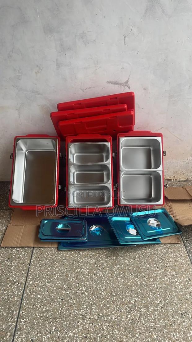 3 Set Food Warmers/ Ice Chests With Compartments