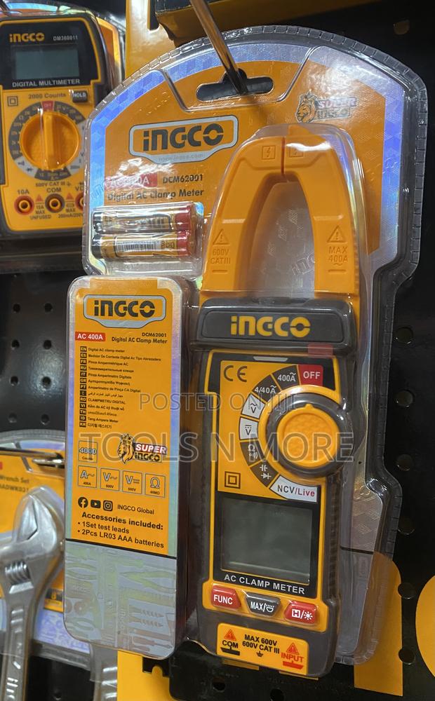 Ingco Digital Ac Clamp Meter 600a (Dcm62001) · Photo 4
