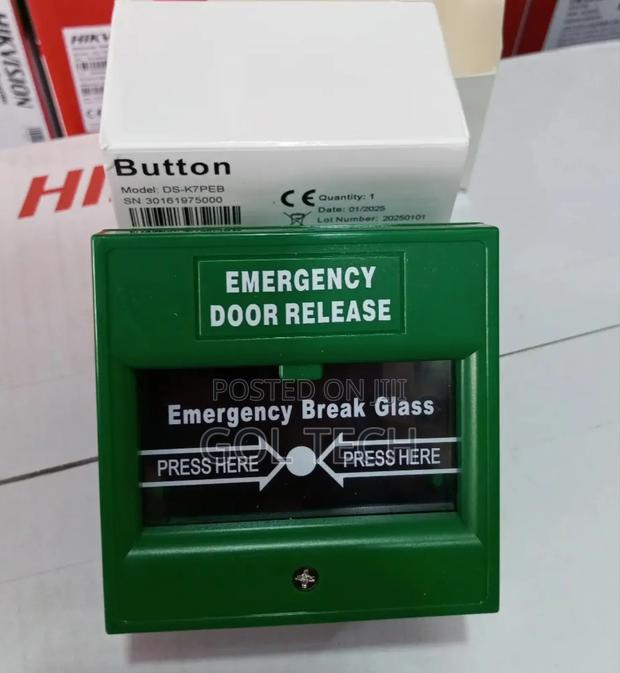 Hikvision Emergency Break Glass Door Release Ds-K7peb Green · Photo 4