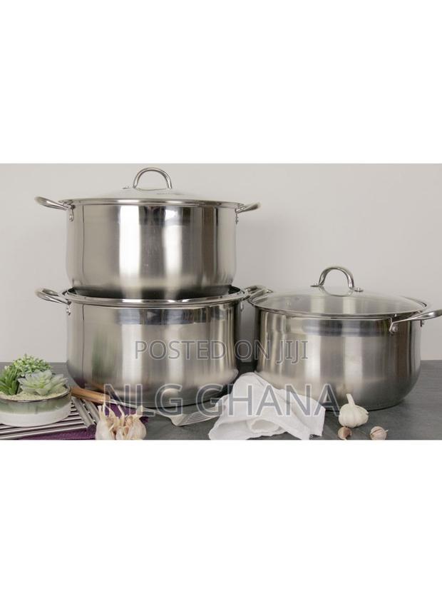 6 PCS 11.8/12.6/13.4" Stainless Steel Stockpot. Ghx2285 · Photo 1