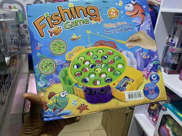 Kids Fishing Game 4 Fishing Poles 24 Fishe Battery Operated photo 2