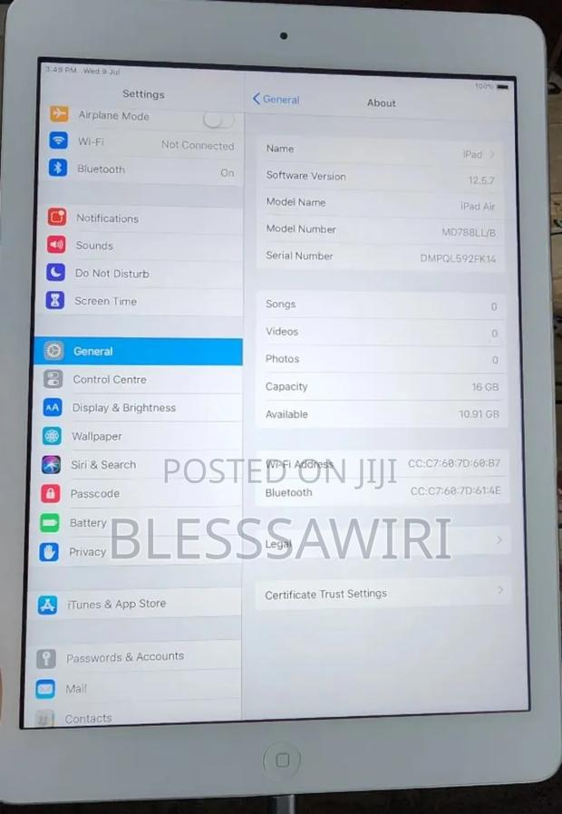 Apple iPad Air 16 GB Silver photo 5