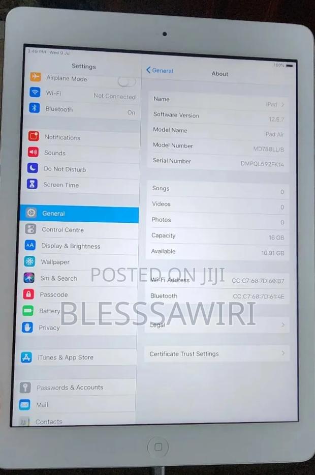 Apple iPad Air 16 GB Silver photo 7