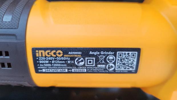 Ingco 900w Angle Grinder 5inches Disc Ag90028 photo 2