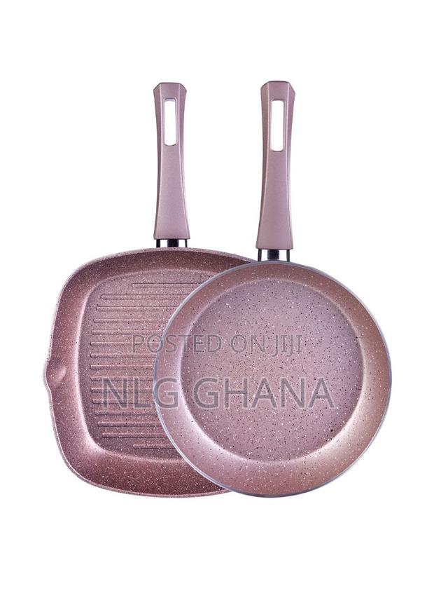 2 PCS Biogranit Frying Pan Grill Pan - Rosegold. Kar1591 · Photo 3