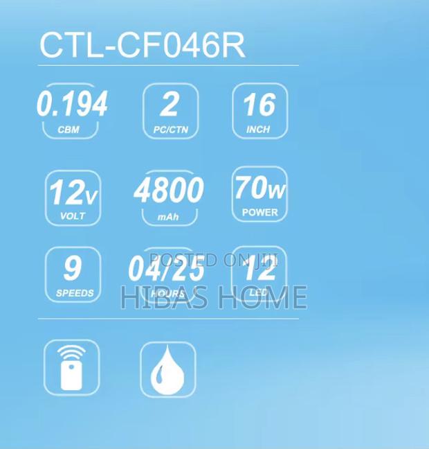 Lontor Rechargeable Fan With Mist photo 3