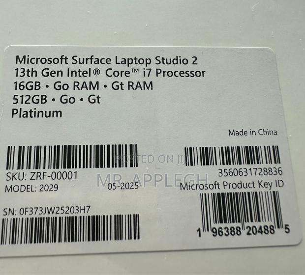 New Microsoft Surface Laptop Studio 2 16GB Intel Core I7 SSD 512GB photo 3