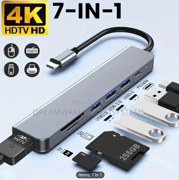 7-in-1 Sd/Tf With Card Reader HDTV Hub · Photo 4