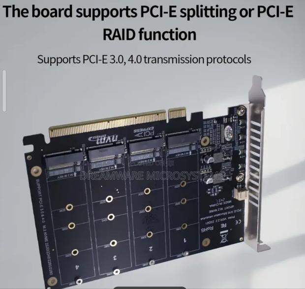 4-Bay Nvme SSD Pcie-16 Split Card photo 2