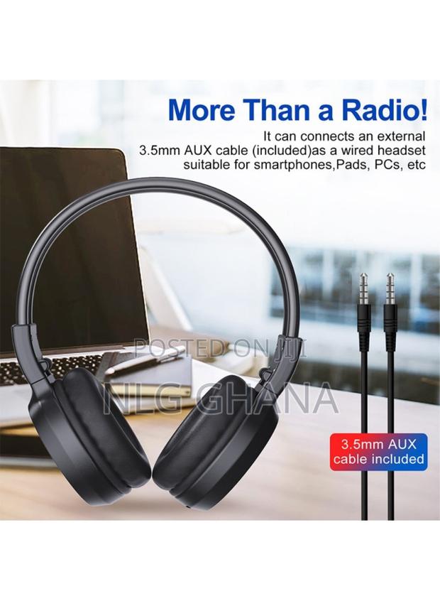 Fm Radio Over Ear Headphones Rechargeable Foldable. Tvx26140 photo 5
