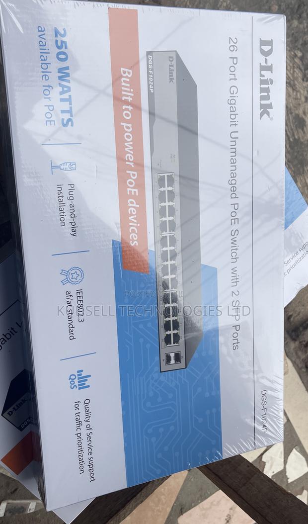 Dlink DGS-F1024p 24 Port Gigabit Poe Switch With 2 SFP · Photo 4
