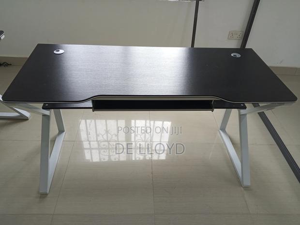 Multipurpose Table With Shelves and Keyboard Desk photo 5