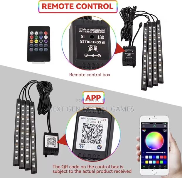 Neon 72 Led Car Interior Ambient Foot Light photo 3