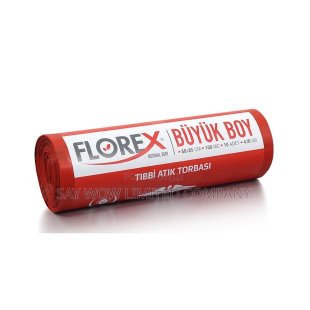 Florex 60 Litre Medical Waste Big Size Trash Bag ( Red ) · Photo 2