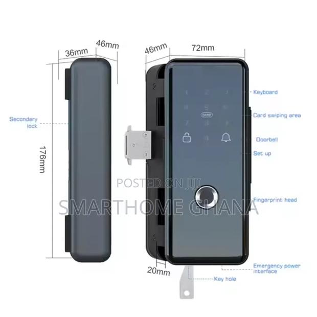 Fingerprint Smart Lock for Frameless Glass Doors photo 3