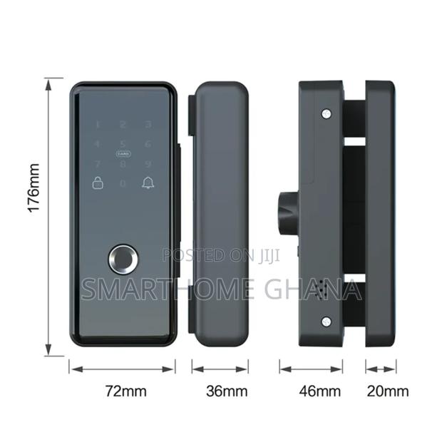 Fingerprint Smart Lock for Frameless Glass Doors photo 4