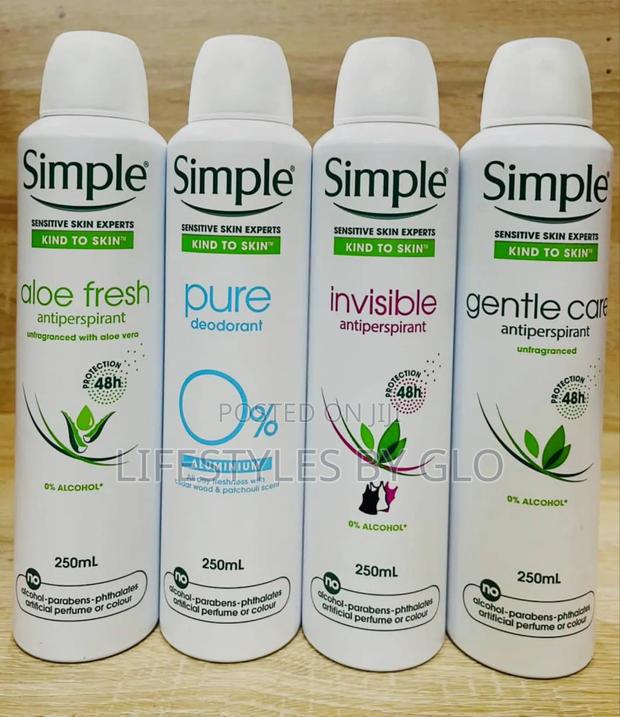 Simple Deodorant Aerosol Spray