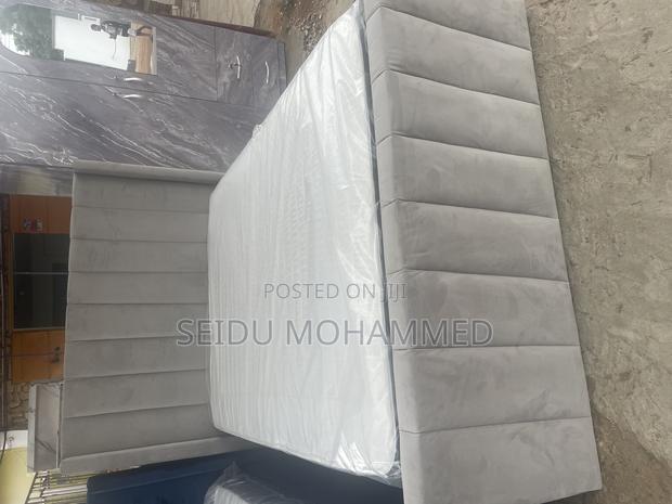 A Design Double Bed Frame With Mattress