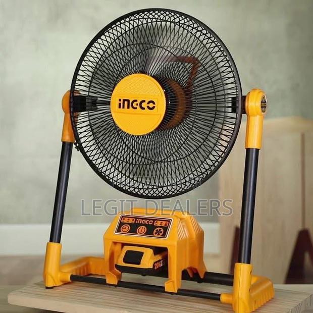 Ingco 2in1 Rechargeable Fan + 20v Battery photo 2