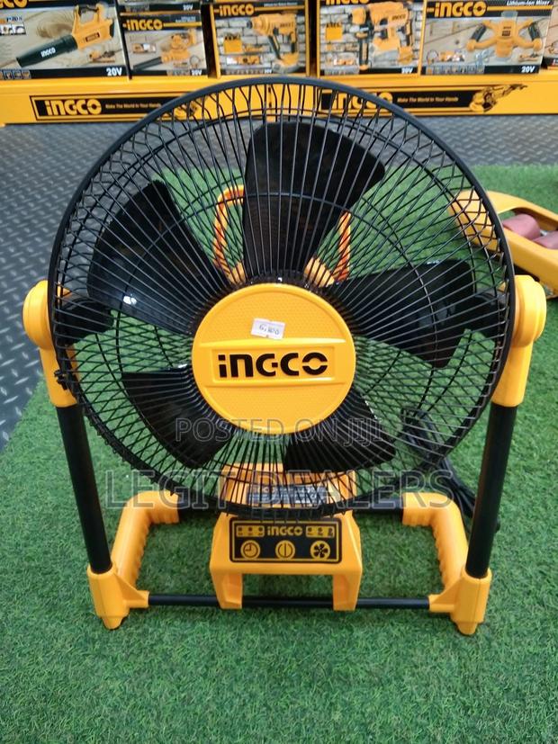 Ingco 2in1 Rechargeable Fan + 20v Battery photo 3
