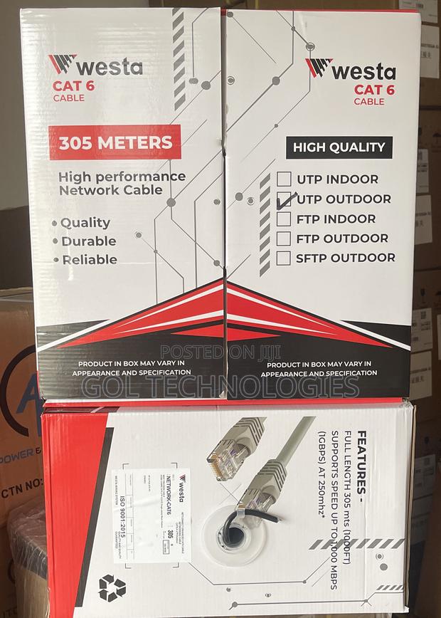 Outdoor Cat6 Utp Cable 305m High Quality Network Cable Westa · Photo 3