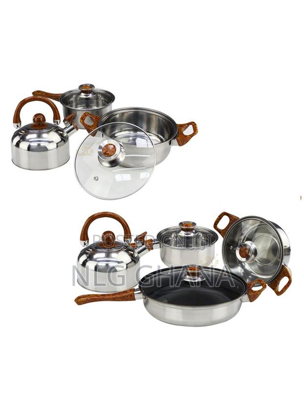 11 PCS Non-Stick Granite-Coated Wood Effect. Ghx2264 · Photo 2